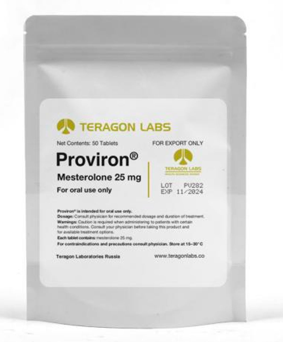 Teragon Labs - Proviron 25mg/tab 50tabs